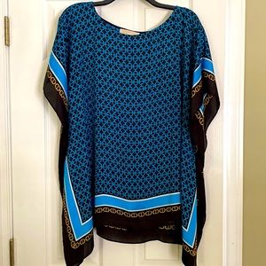 Michael Kors Vintage chain link Tunic Size: L/XL Black with blue & gold chains